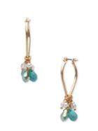Lonna & Lilly Faux Pearl & Semiprecious Stone Drop Earrings