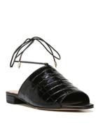Sam Edelman Tai Leather Lace Slide Sandals