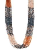 Design Lab Lord & Taylor Beaded Colorblock Necklace