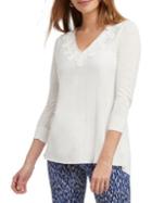 Nic+zoe Wisteria Linen-blend Top