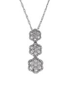 Lord & Taylor 0.5 Tcw Diamonds And White Gold Tiered Pendant Necklace