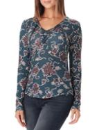 William Rast Phoebe Lace-up Henley
