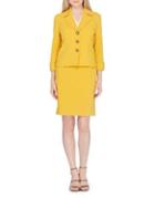 Tahari Arthur S. Levine Bi-stretch Jacket And Skirt Suit