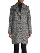 Olsen Leopard Print Coat