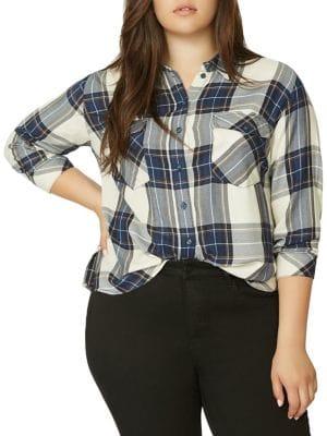 Sanctuary Boyfriend For Life Plaid Button-down Shirt