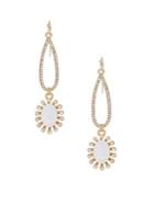 Design Lab Lord & Taylor Mother-of-pearl And Crystal Drop Earrings