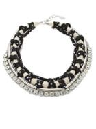 424 Fifth Crystal Braided Collar Necklace