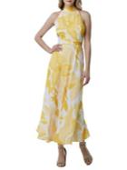 Tahari Arthur S. Levine Floral Sleeveless Halter Dress