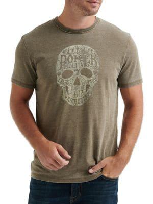 Lucky Brand Lucky Gambling Skull Graphic Tee