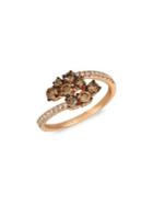 Le Vian 14k Strawberry Gold, Nude Diamond And Chocolate Diamond Statement Ring