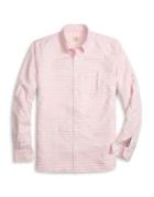 Brooks Brothers Red Fleece Oxford Gingham Casual Button-down Shirt