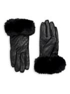 Surell Faux Fur Trimmed Gloves