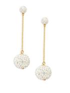 Kate Spade New York Goldplated And Glass Stone Linear Drop Earrings