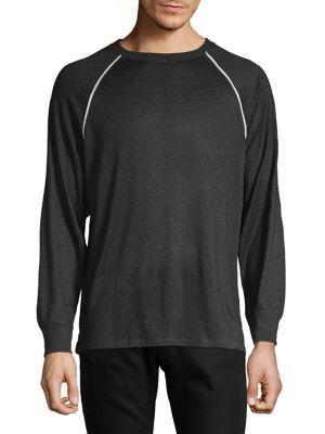 Lord Taylor Piped Raglan Lounge Tee