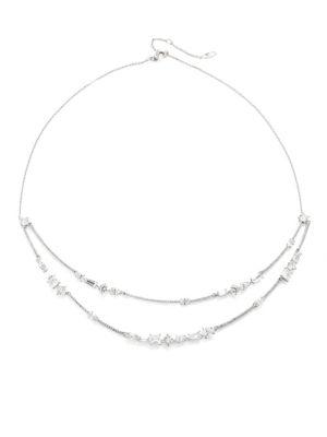 Nadri Cobblestones Crystal Layered Necklace