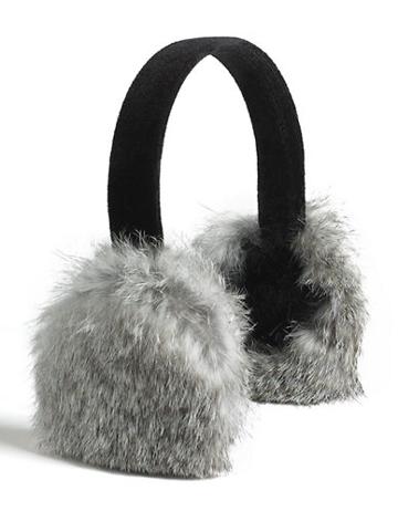 Surell Rabbit Fur Earmuffs