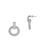 Lord & Taylor Cubic Zirconia And Sterling Silver Earrings