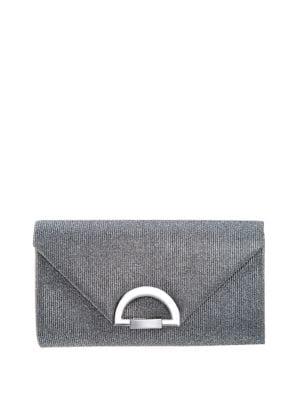 Nina Metallic Pleated Clutch