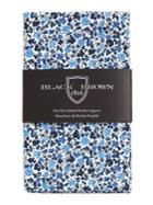Black Brown Kane Floral Pre-folded Pocket Square