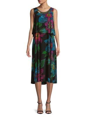 Rafaella Plus Printed Tiered Dress