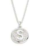 Swarovski Pave Crystal S Pendant Necklace