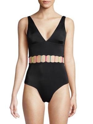 Peixoto Jade One Piece Cutout Swimsuit