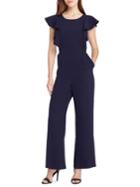 Tahari Arthur S. Levine Petite Ruffle Jumpsuit