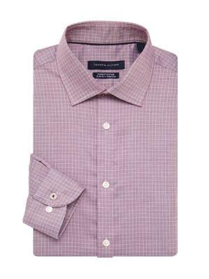 Tommy Hilfiger Printed Long-sleeve Dress Shirt
