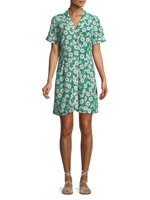Calvin Klein Jeans Floral-print Mini Shirtdress