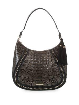 Brahmin Amira Embossed Leather Shoulder Bag