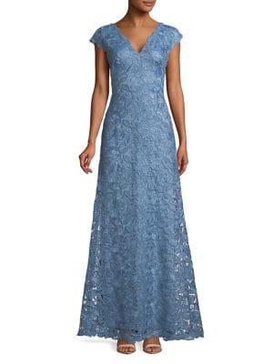 Tadashi Shoji Lace A-line Gown
