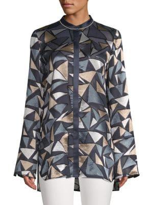 Lafayette 148 New York Desra Flared Sleeve Blouse