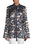 Lafayette 148 New York Desra Flared Sleeve Blouse