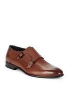 Hugo Boss Leather Double Monk Strap Shoes