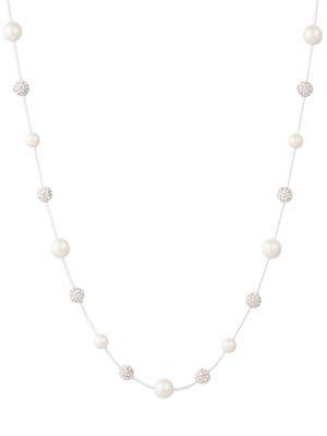 Ralph Lauren Silvertone Faux-pearl Necklace