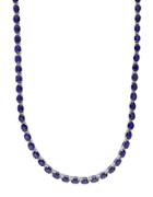 Effy Diamond, Sapphire And 14k White Gold Diamond Necklace, 0.55 Tcw
