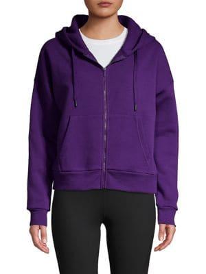 Askya Cropped Zip-front Hoodie