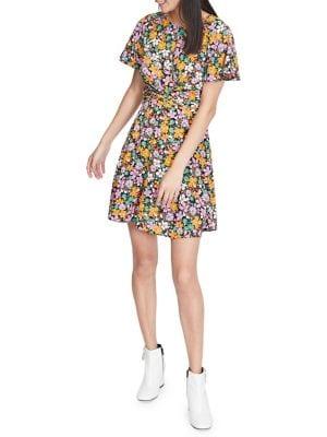 Miss Selfridge Retro Floral Twist Dress