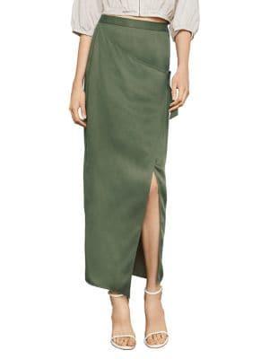Bcbgmaxazria Long Wrap Skirt