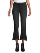 Kensie Jeans Ramona Flared Raw-edge Cropped Jeans