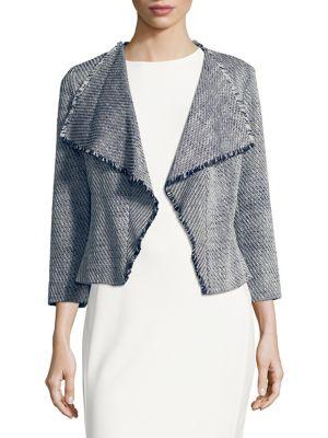 Karl Lagerfeld Paris Open-front Tweed Jacket