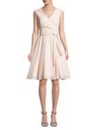 Calvin Klein Cotton Fit-&-flare Wrap Dress
