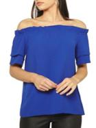Dorothy Perkins Ruffled Off-the-shoulder Top
