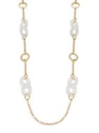 Design Lab Lord & Taylor Molded Station Chain Necklace