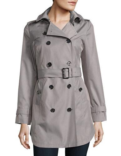 Michael Kors Petite Cotton-blend Double-breasted Trench Coat