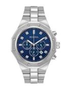 Bulova Diamond Chronograph Stainless Steel Bracelet Watch