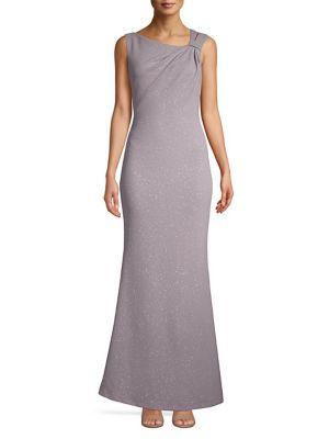 Eliza J Metallic Mermaid Gown