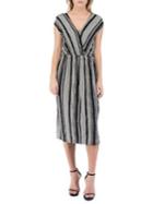 B Collection By Bobeau Danielle Surplice Midi A-line Dress