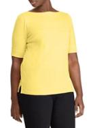 Lauren Ralph Lauren Plus Elbow-sleeve Top