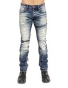 Cult Of Individuality Straight-fit Moto Jeans